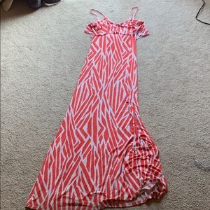 Pink and white Maxi